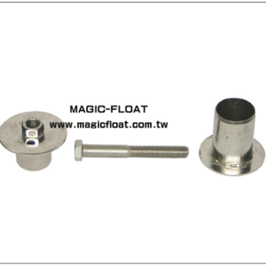 Złącze śrubowe ze stali nierdzewnej. Złącze śrubowe służy do montażu dodatkowych akcesoriów w bocznych uchwytach modułów Magic Float. Produkt: SA-507 Materiał: Stal nierdzewna AISI-304